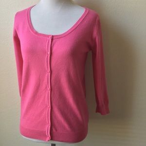 Pink Basic Cardigan